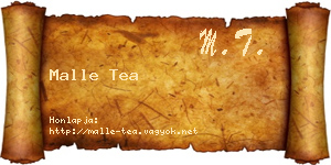 Malle Tea névjegykártya